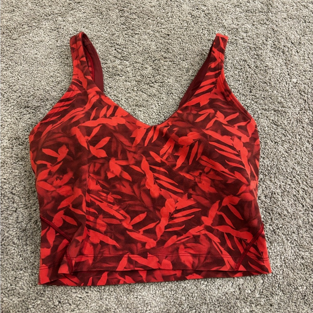 Lululemon Athletica Red Tank Top